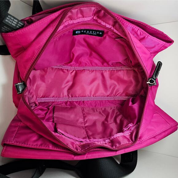 Kenneth Cole Reaction Magenta Pink Nylon Bag - Picture 14 of 16